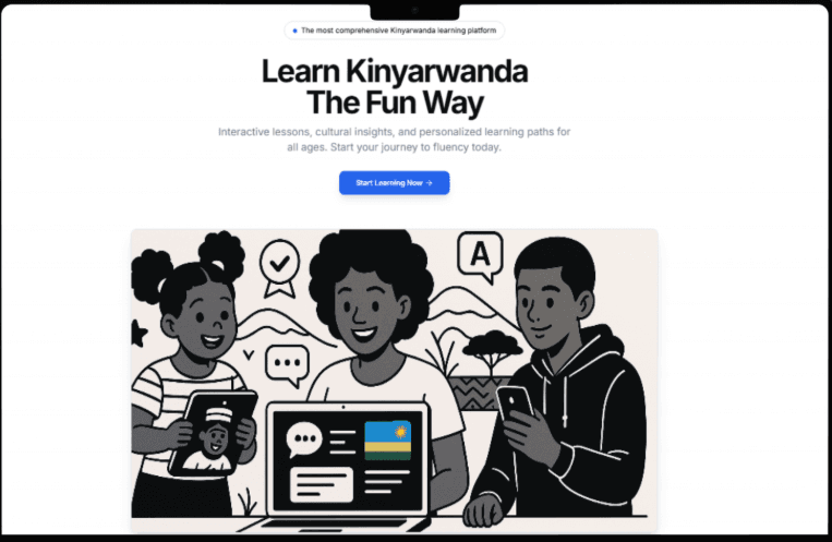 Kinyarwanda E-Learning Platform